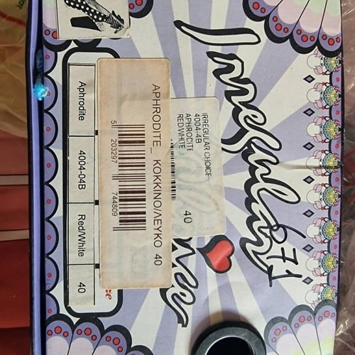 Irregular Choice peep toe heels size 40 like new, red with white dots