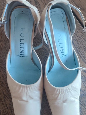 Pollini leather pumps used, size 37, beige