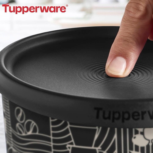Tupperware round canister 1.4lt new with measuring spoon