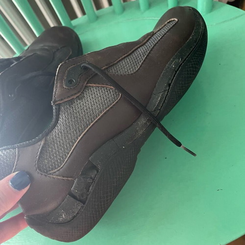 Prada authentic collectible shoes used, brown and red, size 38.5