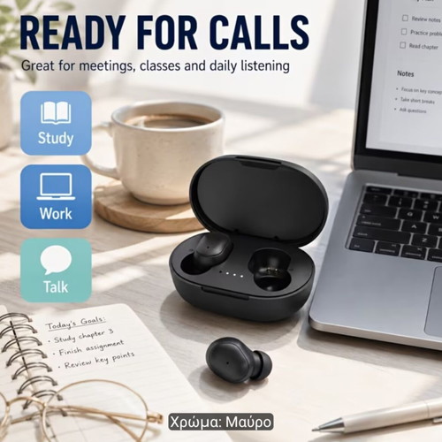 Wireless earbuds with LED display and touch, new