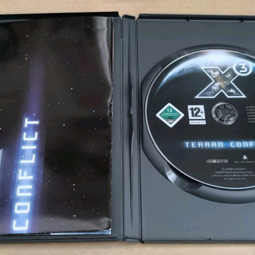 X3 Terran Conflict PC DVD-ROM like new, Deep Silver
