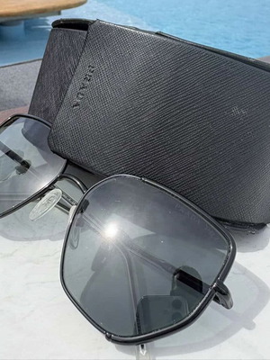 Prada sunglasses used, black, women's