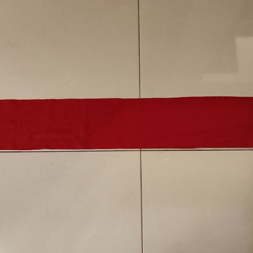 Dogibear promotions scarf like new, red single-sided