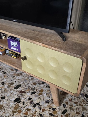 TV stand 120 x 30 x 45 cm made of solid mango wood like new