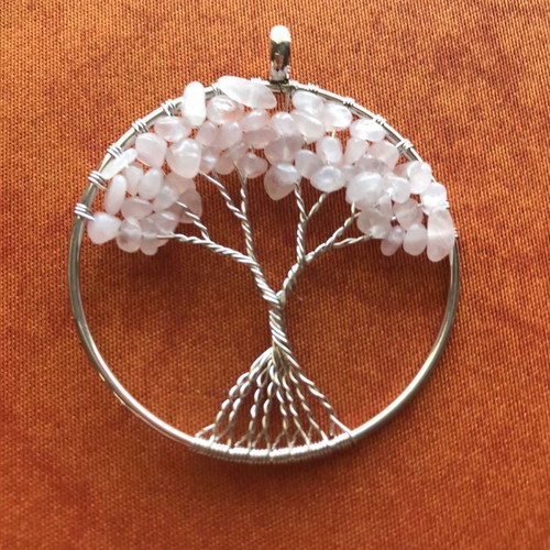 Tree of Life pendant new with natural crystals