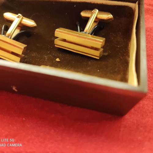 Gold-plated cufflinks like new