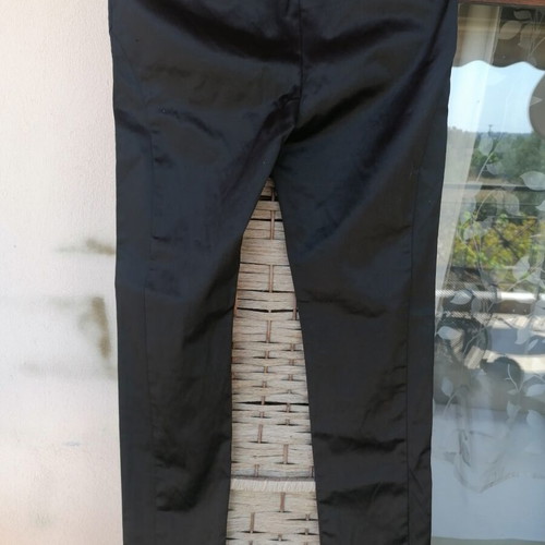 A-Style women's vintage pants refurbished, size M 38 10, black