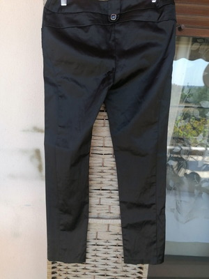 A-Style women's vintage pants refurbished, size M 38 10, black