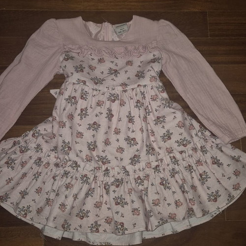 Matoufrance pink dress almost like new, size 98 cm for 3 years