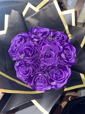 Handmade flowers made to order in various colors