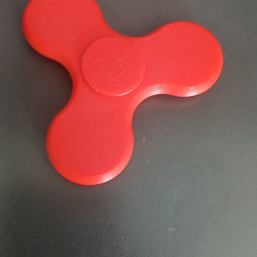 Fidget Spinner red 3D printed new, lightweight, functional