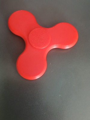 Fidget Spinner red 3D printed new, lightweight, functional