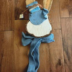 Decorative rabbit like new with hat and bow for boy's room