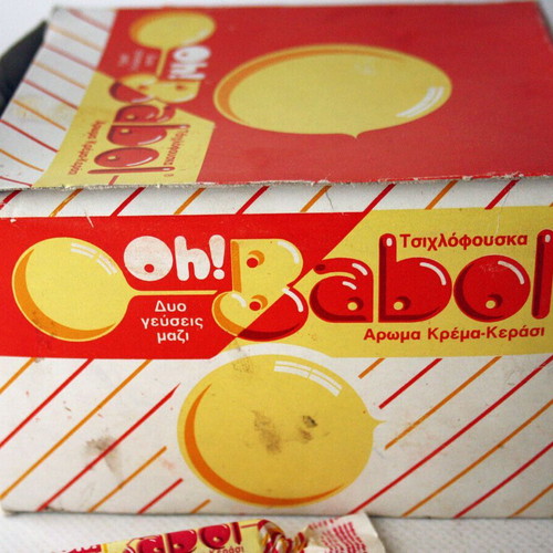 Vintage full box Oh Big Babol chewing gum 120 pieces 1980s new