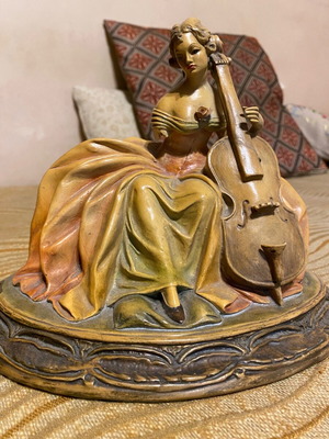 Guido Cacciapuoti Woman Playing Cello Used With Damage