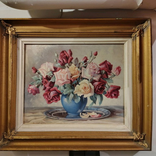 Vintage paintings like new, set of 3, two prints and one painting