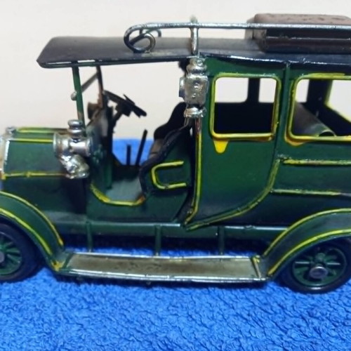 Handmade metal collectible car used
