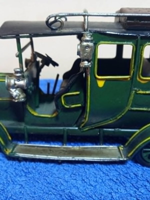 Handmade metal collectible car used