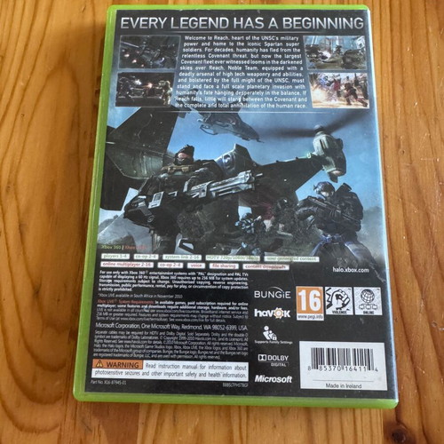 Halo Reach Xbox 360 game used, good condition