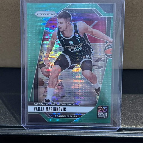 Panini Prizm Euroleague Vanja Marinkovic Green Pulsar 12/25 card new