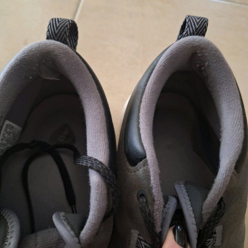 Adidas cloudfoam men's athletic shoes used, gray, size 46.5