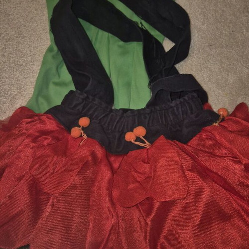Vintage flower kids carnival costume used, 4 years old
