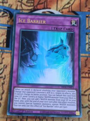 Ice Barrier κάρτα Yu-Gi-Oh! σαν καινούργιο