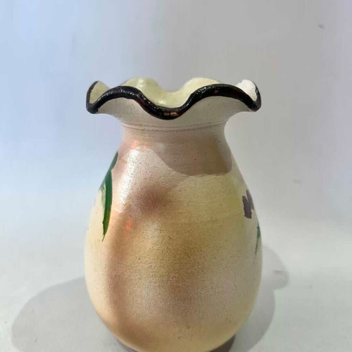 Decorative clay vase used hand-painted from Edessa 12x7