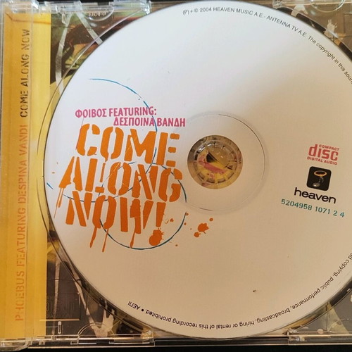 Come Along Now CD single Δέσποινα Βανδή & Φοίβος άριστη κατάσταση