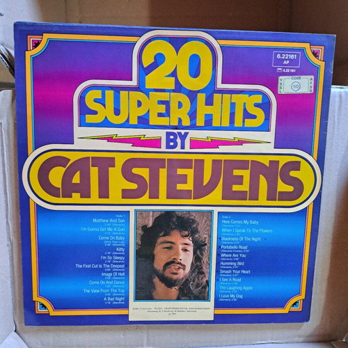 Cat Stevens 20 Super Hits vinyl LP used, rock