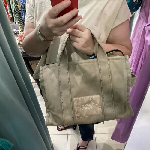 Marc Jacobs tote bag used, medium size, khaki color