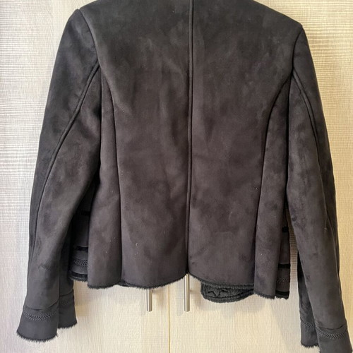 Zara short coat like new, black, size small
