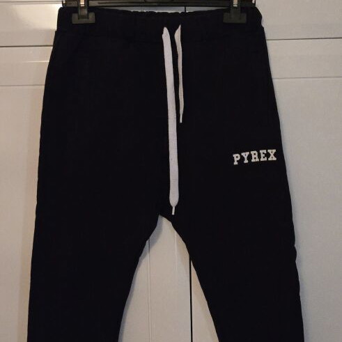 Pyrex Original black sweatpants used, size S, streetwear style