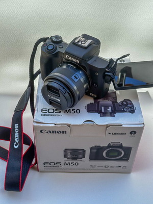 Canon EOS M50 σαν καινούργιο με φακό EF-M 15-45mm IS STM