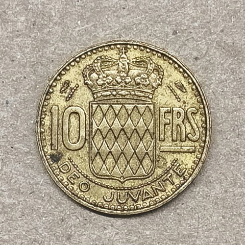 10 Franc Monaco used 1951 in good condition