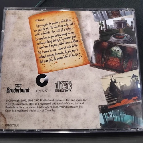 Big Box Myst Limited Edition 1995 μεταχειρισμένο για PC
