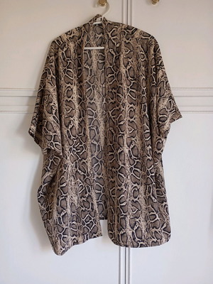 Summer leopard cardigan like new, size L, A-Style