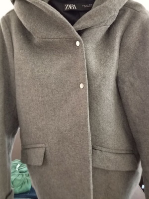 Zara short grey outerwear, comfortable alpha line, like new