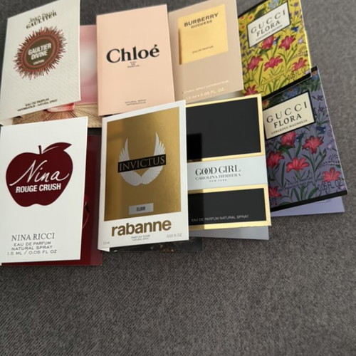 Perfume testers new, pack of 8, 1.5 ml each