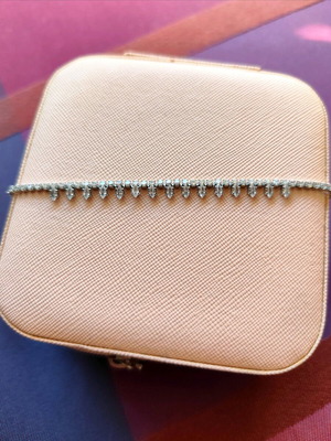 Ασημί Ριβιέρα Zara με στρας σαν καινούργιο