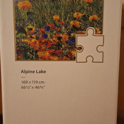 Alpine lake puzzle used, 6,000 pieces Clementoni