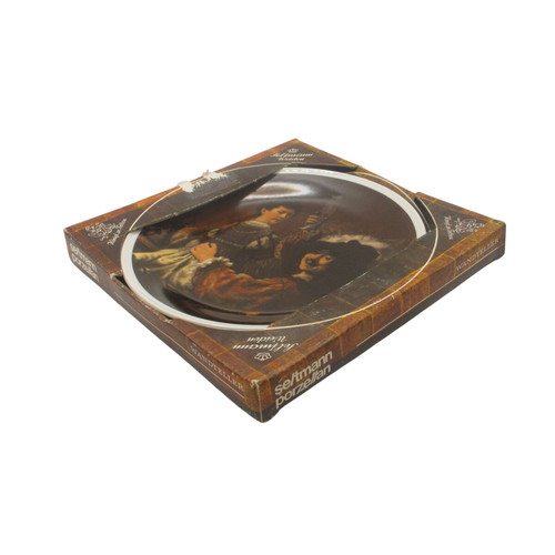 Seltmann Weiden Porcelain Plate Rembrandt Self-Portrait with Saskia New with Box