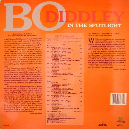 Bo Diddley In The Spotlight record used, blues