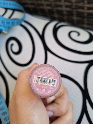 Pink powder eyeshadow used