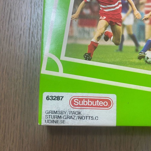 Subuteo collectible black and white team set like new