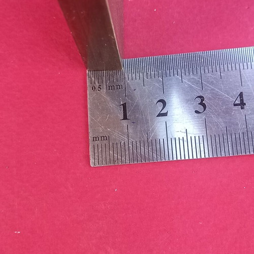 Solid brass plate, quality AA, 20×6×1 cm