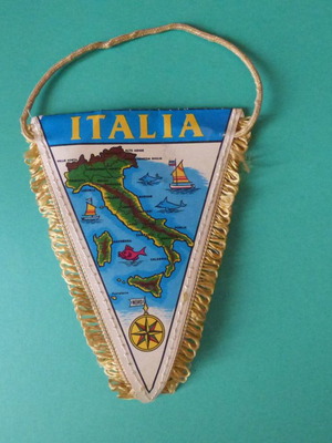 Pennant with Italy flag used