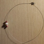 Necklace with beads