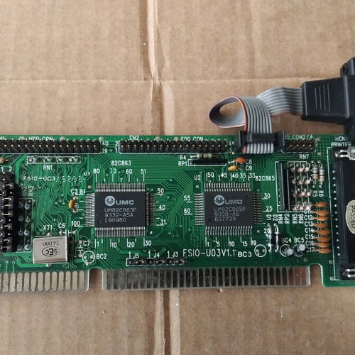 Ferguson FS10-U03 V1.1 Multi Controller 16-bit ISA IDE Floppy Card like new